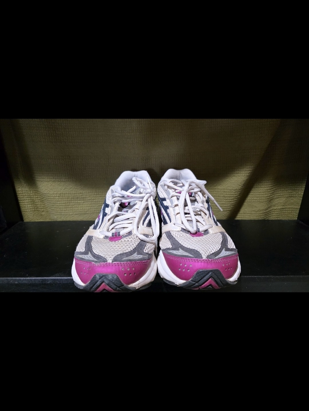 Brooks Women's Running Shoes in White and Magenta